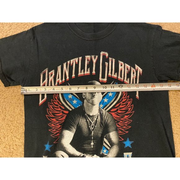 Brantley Gilbert Shirt Men Size Small Band Tour Concert Let It Ride 2014 - Picture 5 of 6